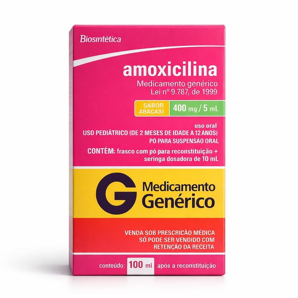 Amoxilina infantil 400mg